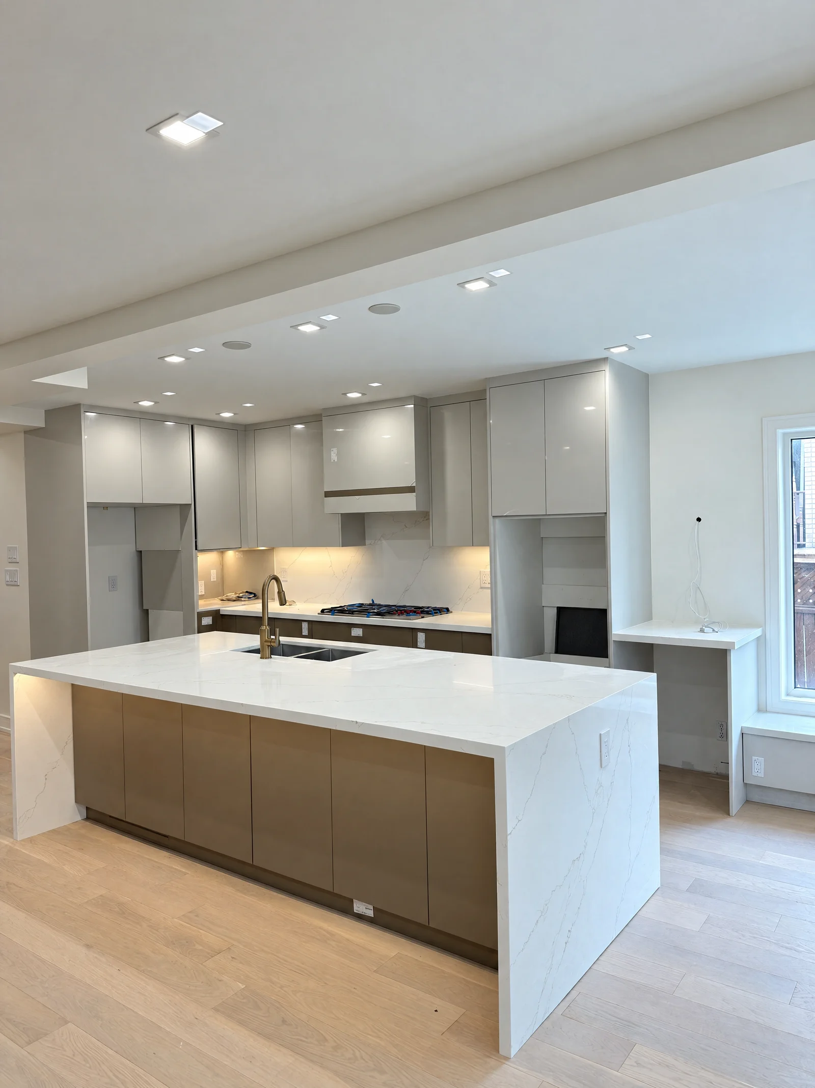 Island and fitted cabinetry