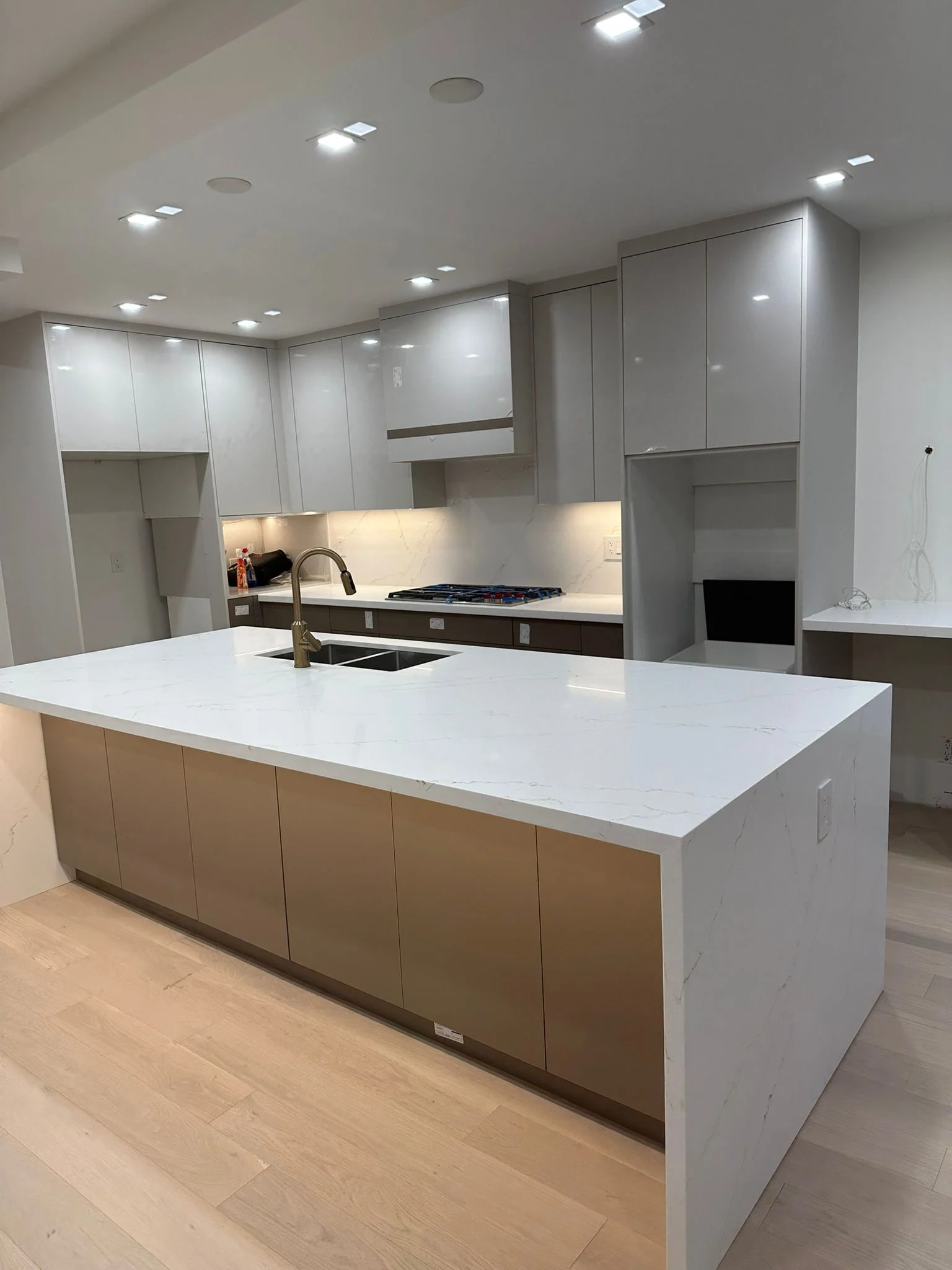 Kitchen cabinetry and island detail