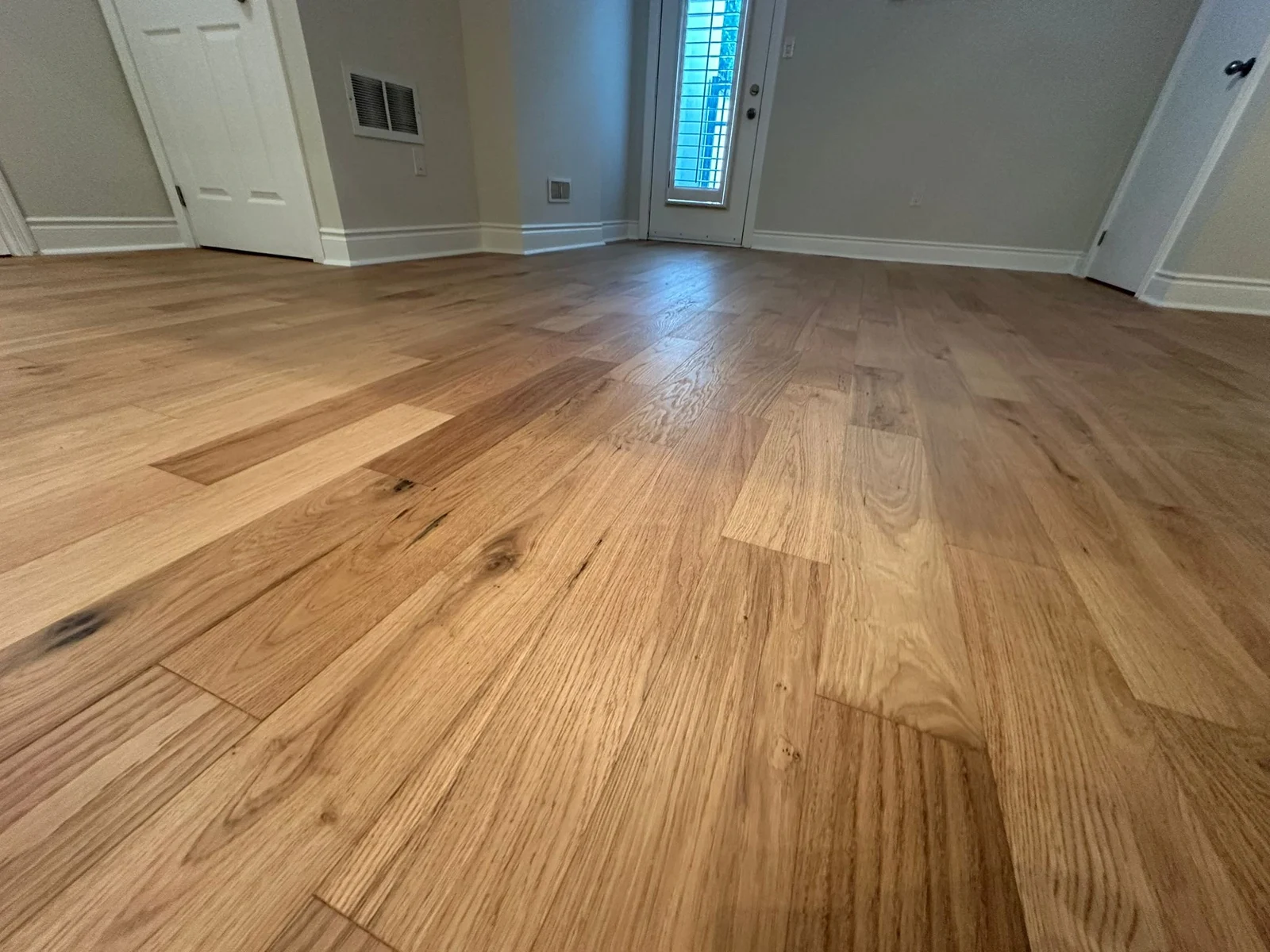 Hardwood flooring and room finishes
