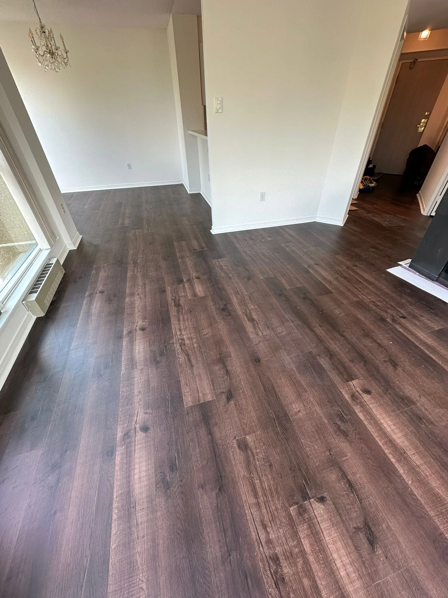 Flooring at the room entrance